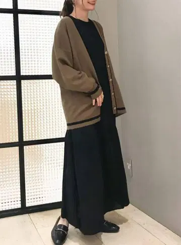 [ 세탁 가능 ] 14게이지 라인 가디건