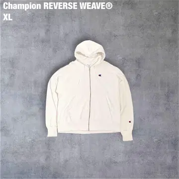 Champion 리버스 위브 파랑 택 후드티 XL 화이트 구제 의류