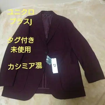 택 포함 새상품 UNIQLO +j 테일러드 자켓 캐시미어 보르도