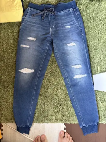AZUL by moussy 데미지 데님 팬츠 M