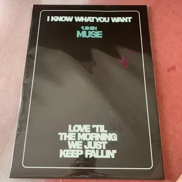 MUSE I KNOW WHAT YOU WANT 포스터와 피크 세트