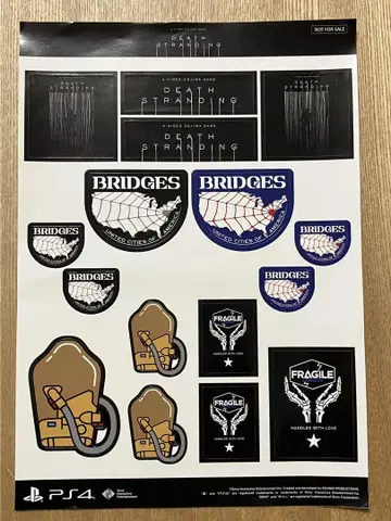 122 데스 스트랜딩 씰 PS4 조기 구매자 혜택 스티커