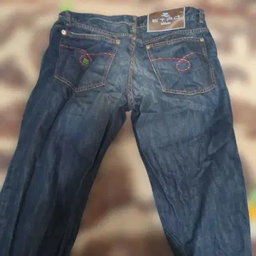 ETRO 다크 블루 스트레이트 데님