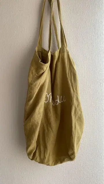 Madu 마디 린넨 백 머스타드 컬러