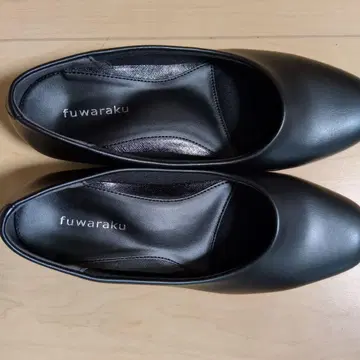 fuwaraku 블랙 로우힐 펌프스