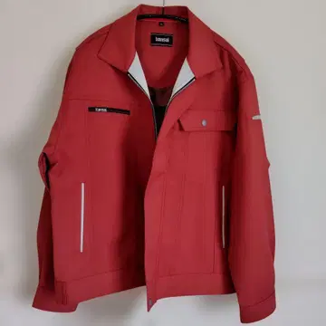 [ 미사용 새상품 ] 작업옷 kansai uniform 자켓 L 크림슨