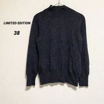 LIMITED EDITION 캐시미어 스웨터 니트 다크 그레이 38