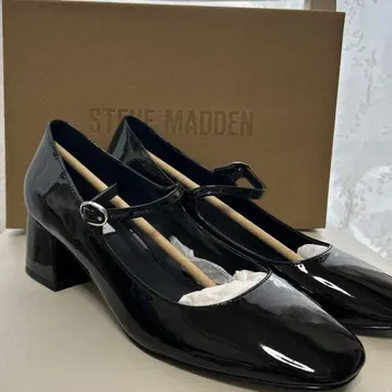 스티브 매든 호크 블랙 페이턴트 멜리 제인 8.5