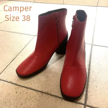 미사용! Camper 빨간색 부츠 사이즈 38