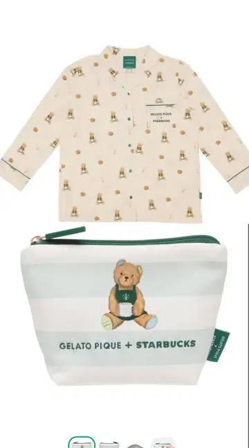 GELATO PIQUE 티셔츠 셔츠 x 파우치 민트 그린