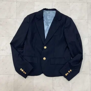 BEAMS BOY 테일러드 자켓 네이비 골드 버튼