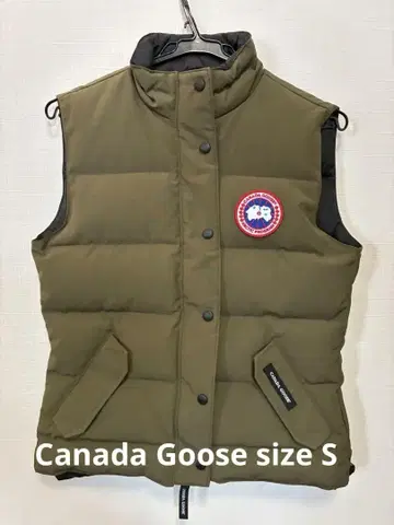 CANADA GOOSE 다운 베스트 S 사이즈 올리브