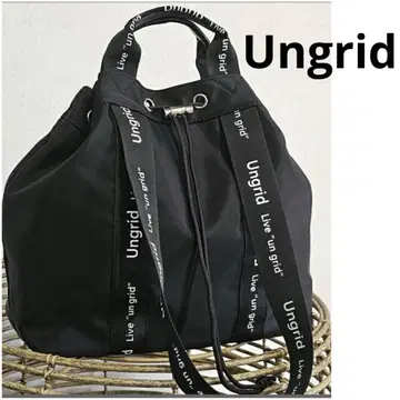 Ungrid 나일론 로고 테이프 소가죽 핸들 2WAY 복조리 토트백