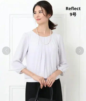 Reflect 리플렉트 턱 디테일 쉬폰 블라우스 9호 포멀