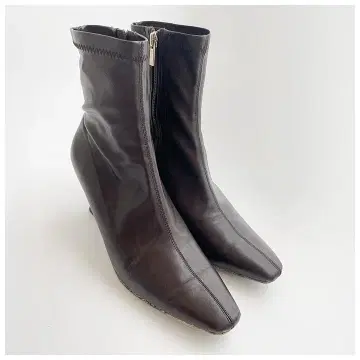 RANDA 다크 브라운 스트레치 숏부츠 25.5cm