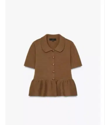 택 포함 새상품 ZARA 니트 페플럼 가디건 M 완판 캐러멜