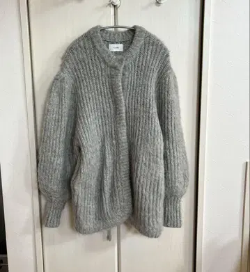 COLOR MOHAIR SHAGGY CARDIGAN CLANE