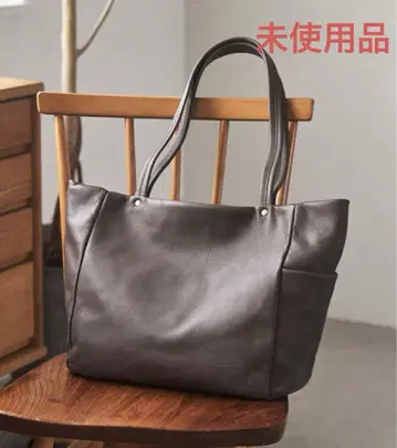 미사용 러셋 소프트 가죽 토트백