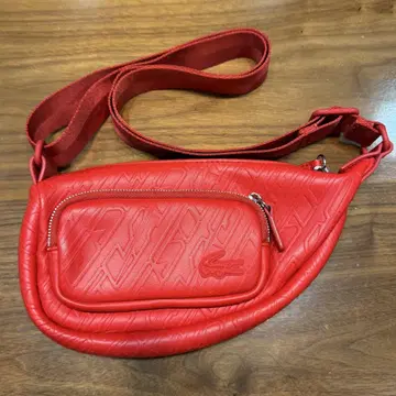 LACOSTE 레드 숄더백