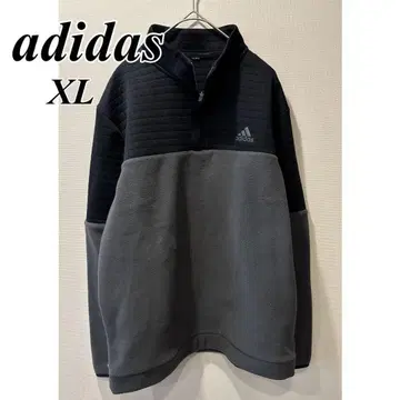 [새상품급] adidas 골프 플리스 하프 지퍼 풀오버 XL