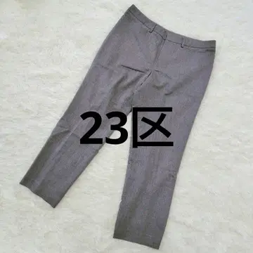 [새상품급] 23구 울 혼방 테이퍼드 팬츠 그레이 46(3L)
