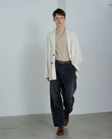 Gray Tone Cone DenimTwo Tuck Pants 사이즈 1