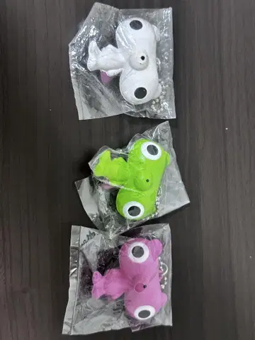 모찌구만 한정품 키링 초레어 화이트 포함 3색 세트