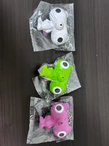 모찌구만 세일 한정품 키링 초레어 화이트 포함 3색 세트