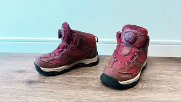 키즈 트레킹 슈즈 빨간색 몽벨 17.0cm