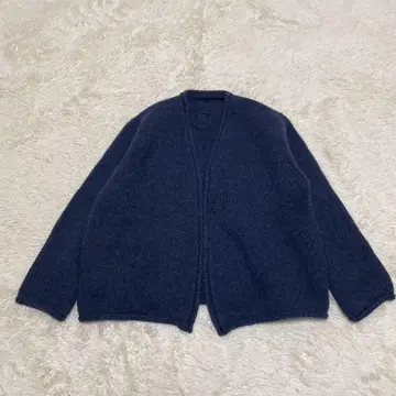 컨디션 최상 랑프랑세 당탕 가디건 니트 겉옷 Degas 네이비