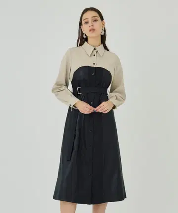 유나이티드 도쿄 크롭 블록 원피스