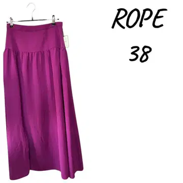 [ 새상품 ] ROPE 플레어 롱 스커트 38 핑크