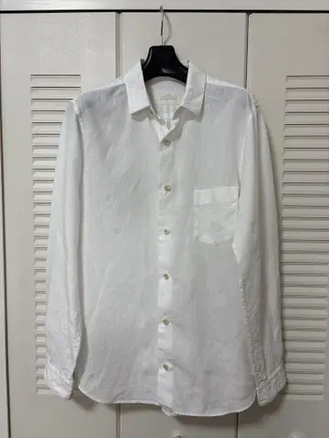 nest robe confect 린넨 100% 화이트 셔츠