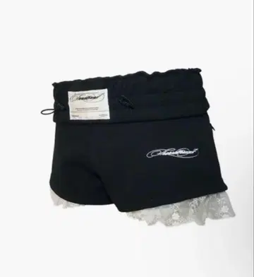 S jersey shorts lace black