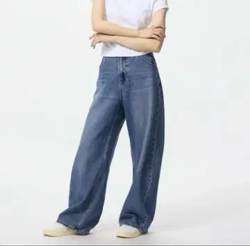 배기 커브 청바지 기장 짧음 29