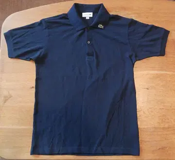 LACOSTE 네이비 피케 셔츠 클래식 핏