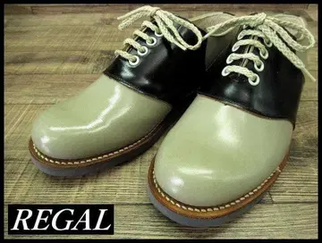 컨디션 최상 REGAL 리갈 플레인토 콤비 안장 신발 24.5