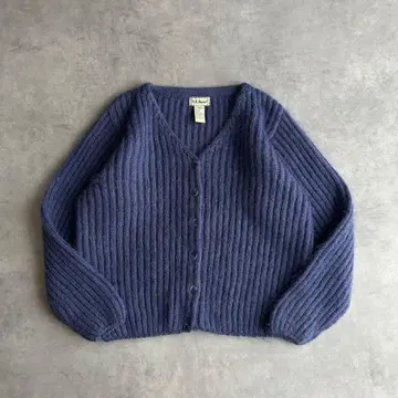 80s~90s 엘엘빈 울 가디건 모헤어 혼방 샤기 털