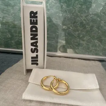 [ 새상품 미사용 ] 질 샌더 후프 귀걸이