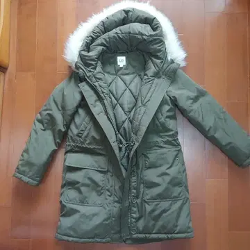 GAP 충전솜 코트 XS 올리브 그린