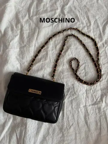 모스키노 하트 퀼팅 숄더백 체인백 빈티지