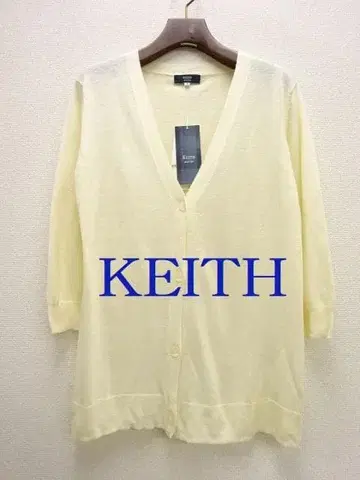 KEITH 택 포함 새상품 라미 레이온 니트 가디건 38