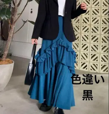 ameri vintage CREPE VOLUME GATHER SKIRT