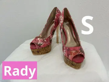 [새상품 ]Rady 리조트 플라워 웨지솔 하이힐 S 핑크 인기