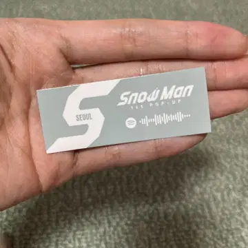 SnowMan 한국 한정판 1st POP-UP Spotify 스티커