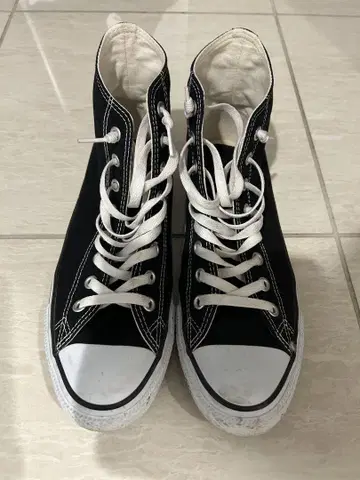 컨버스 ALL STAR 블랙 하이컷 스니커즈