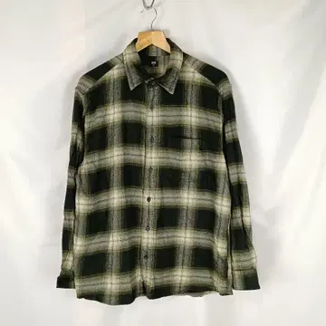 UNIQLO 플란넬 셔츠 옴브레 체크 XL B3733