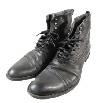 Alexander McQueen 레이스업 가죽 부츠 43