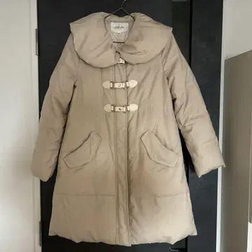 JILL STUART 더플 코트 스타일 다운 자켓 베이지