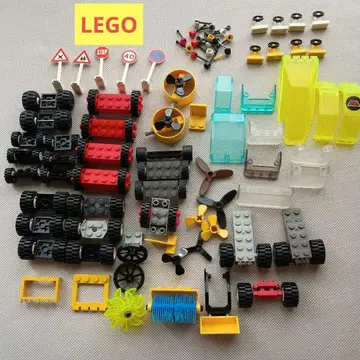 LEGO 레고 부품 세트 자동차 관련 자동차 타이어 핸들 등 정품